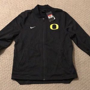 Nike Oregon Ducks zip jacket, dri-fit Men’s Large (L), Black, NWT